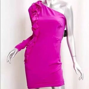 One-Shoulder Robert Rodriguez Dress